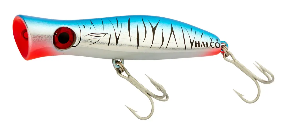 Halco Roosta Popper 105 Baitfish 4 1/8 in 1 3/8oz | Surpasses Local Lures in Durability & Catch Rate - main product image