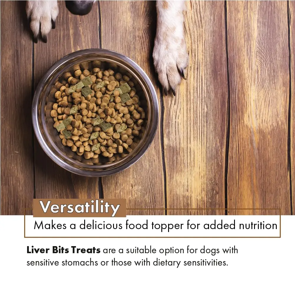 Liver Bits Freeze Dried Dog Treats 60 Count | All Natural Beef Liver, Low Calorie, USA Made - view 6