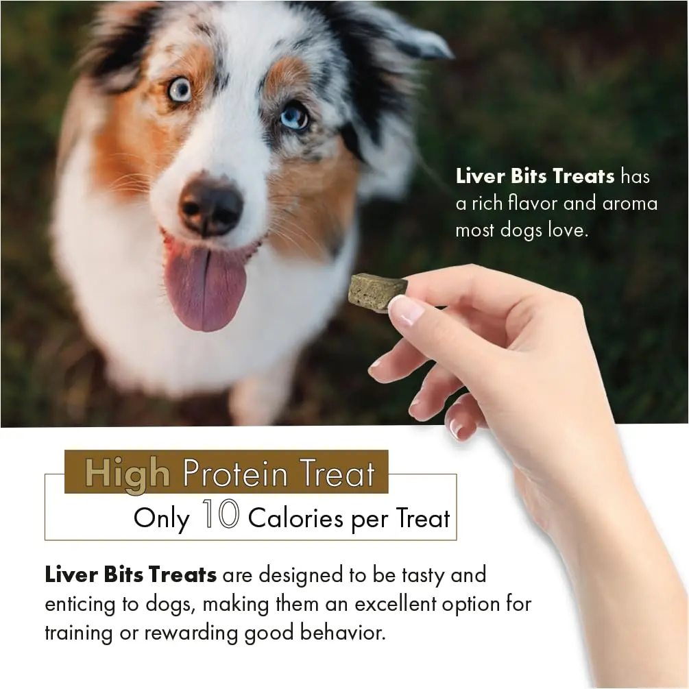 Liver Bits Freeze Dried Dog Treats 60 Count | All Natural Beef Liver, Low Calorie, USA Made - view 4