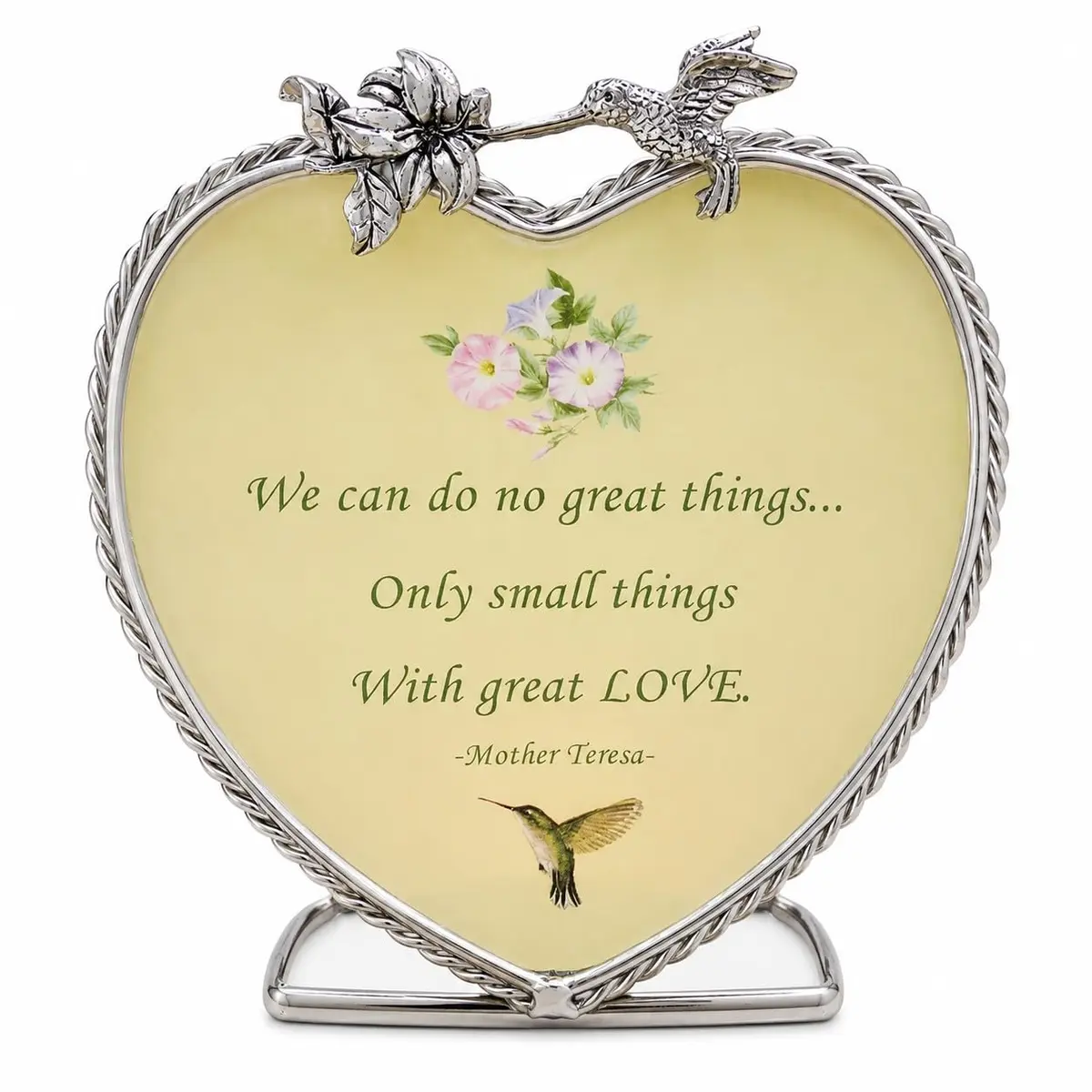 BANBERRY DESIGNS Inspirational Candle Holder with 'Do Small Things with Great Love' Quote – Decorative Glass Votive for Home Décor, Prayer & Gift, 3 x 4 x 4 Inch - main product image