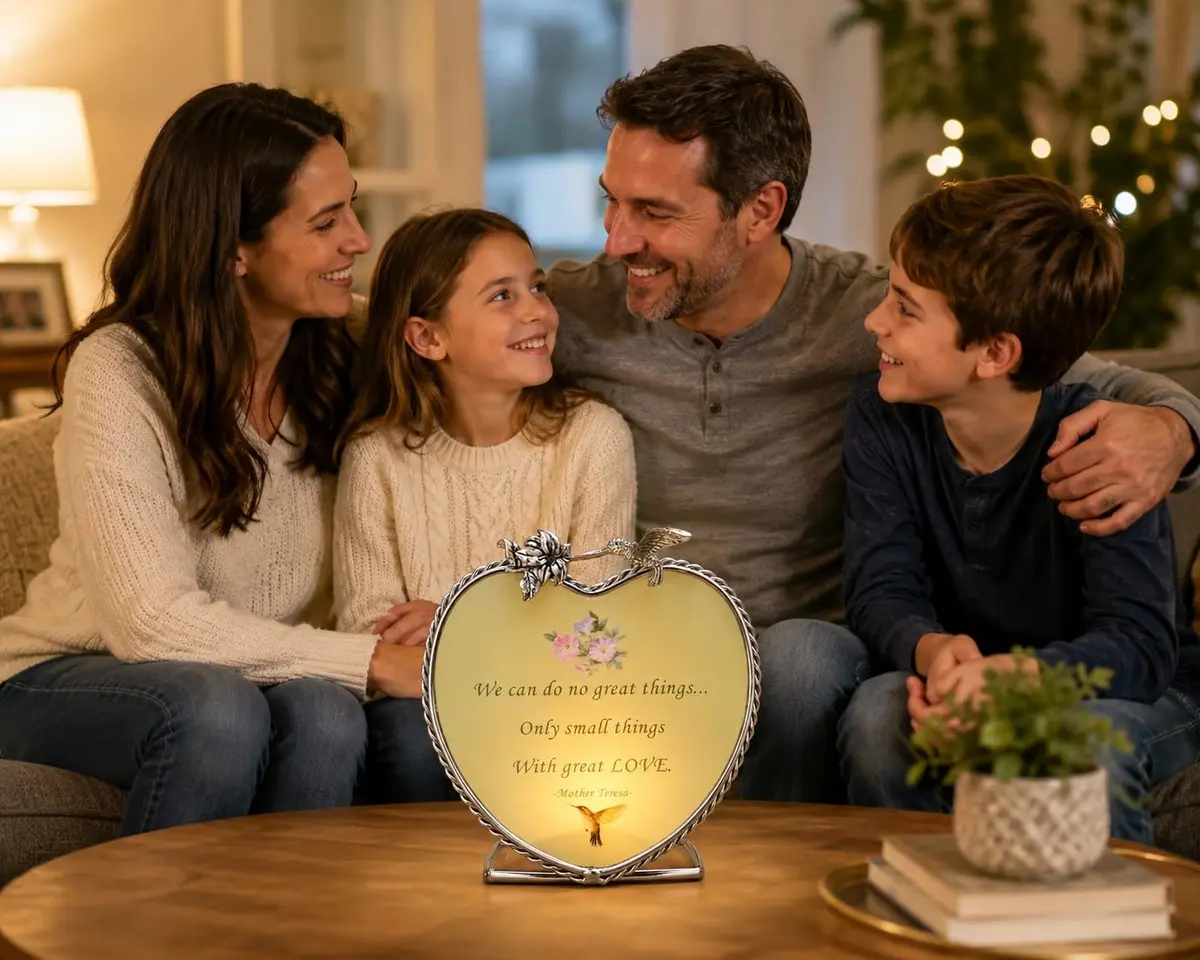 BANBERRY DESIGNS Inspirational Candle Holder with 'Do Small Things with Great Love' Quote – Decorative Glass Votive for Home Décor, Prayer & Gift, 3 x 4 x 4 Inch - view 2