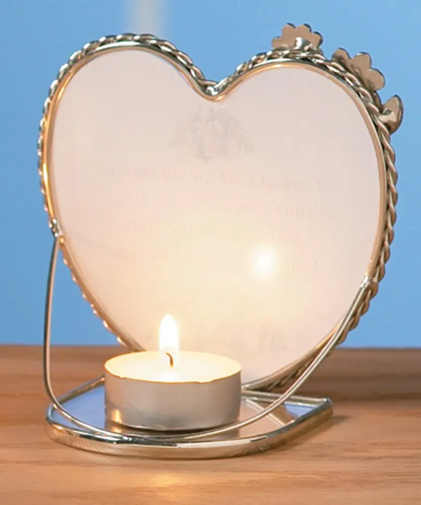 BANBERRY DESIGNS Inspirational Candle Holder with 'Do Small Things with Great Love' Quote – Decorative Glass Votive for Home Décor, Prayer & Gift, 3 x 4 x 4 Inch - view 3