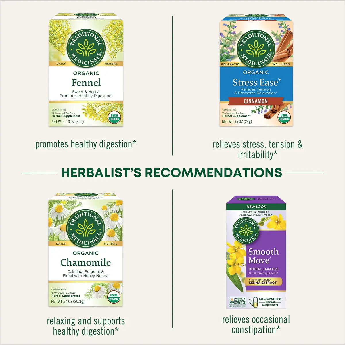 Traditional Medicinals Organic Chamomile Tea 16 Tea Bags | Relieves Occasional Constipation & Relaxation (100-120 chars) - view 6