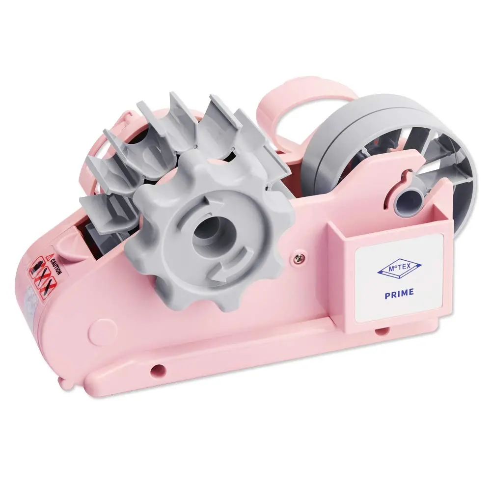 Motex Tape Dispenser Compatible with 3 Inch Core Tapes | Durable, Easy to Use, Pink - main product image