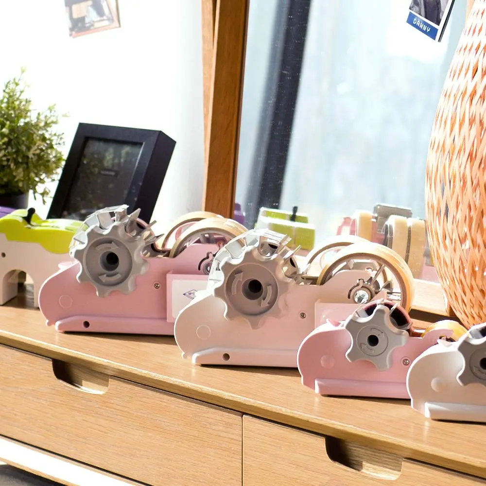 Motex Tape Dispenser Compatible with 3 Inch Core Tapes | Durable, Easy to Use, Pink - view 5