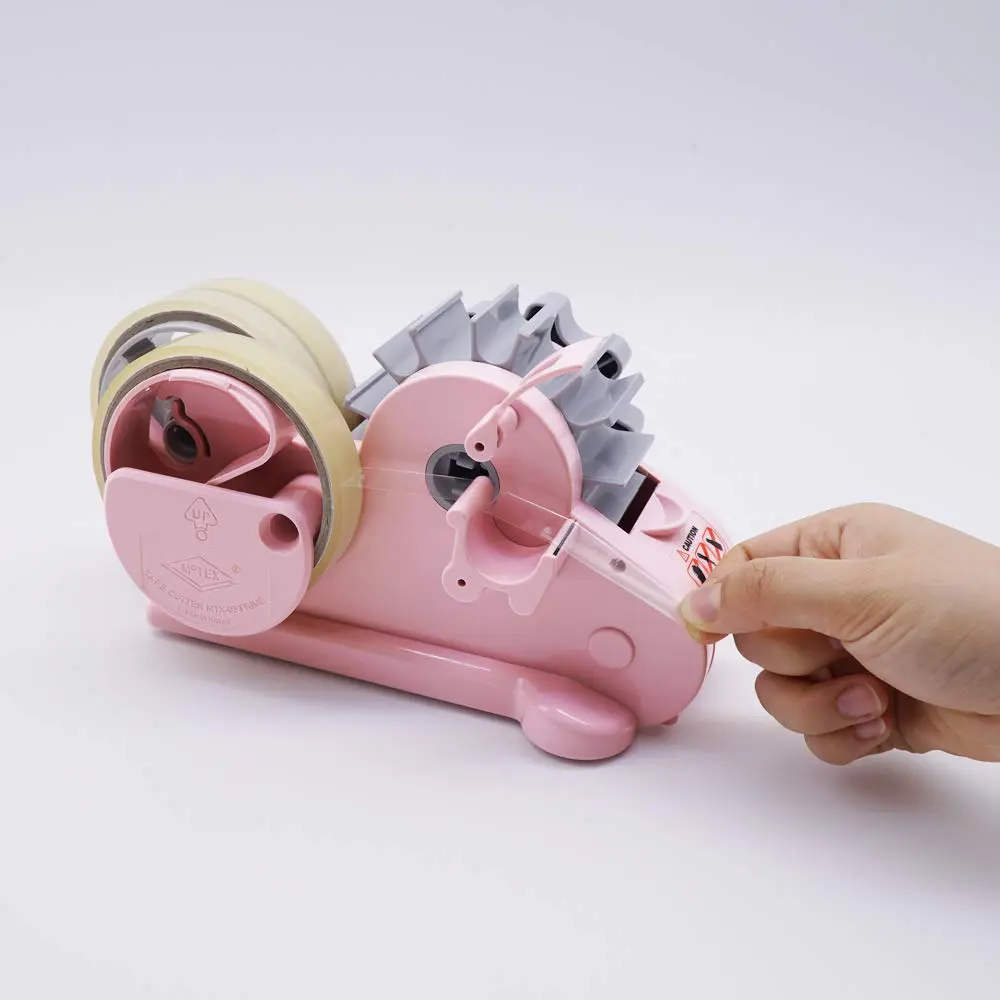 Motex Tape Dispenser Compatible with 3 Inch Core Tapes | Durable, Easy to Use, Pink - view 3