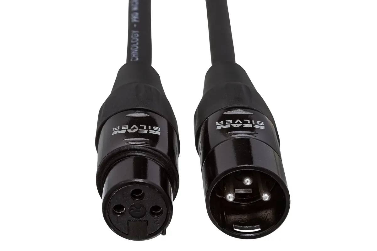 Hosa HMIC-003 REAN XLR3F to XLR3M Microphone Cable, 3 Feet | Pro-Grade, Crystal-Clear Audio, Road-Ready Durability - view 2