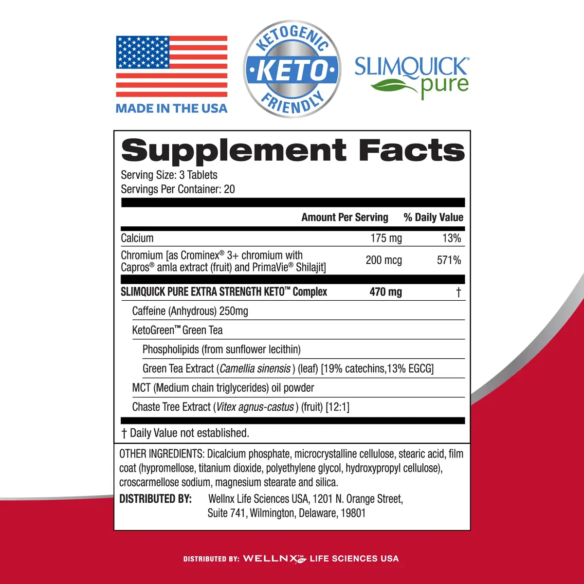 SlimQuick Pure 3X Regular Strength Pill for Women | Supports Weight Goals & Fat Breakdown - view 2