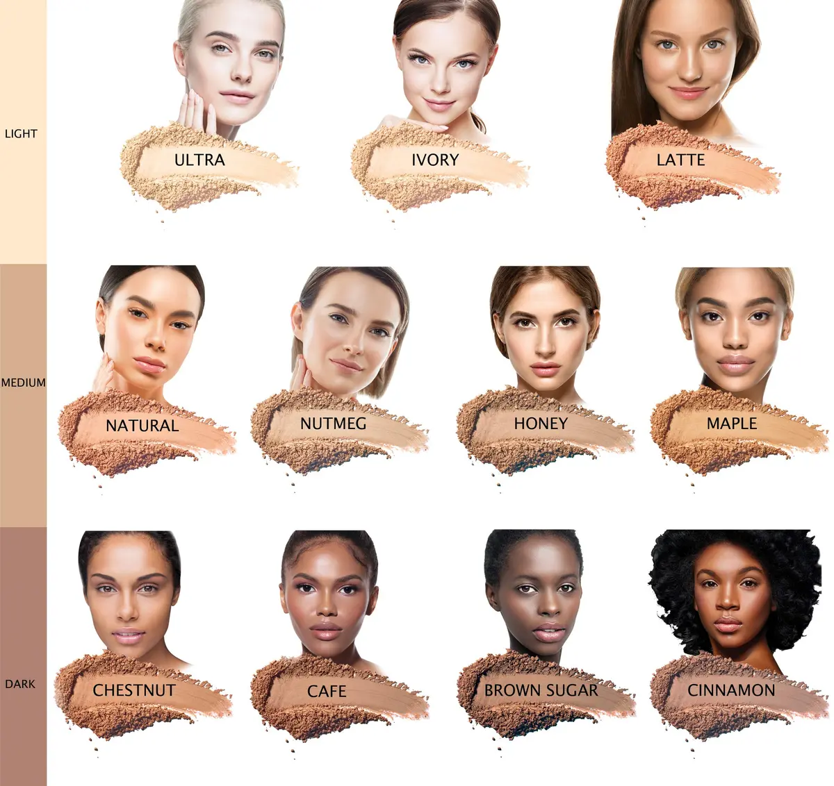 Bellaterra Cosmetics Mineral Powder Foundation Latte | Medium Warm Shade | Buildable Matte Finish 9g - view 5