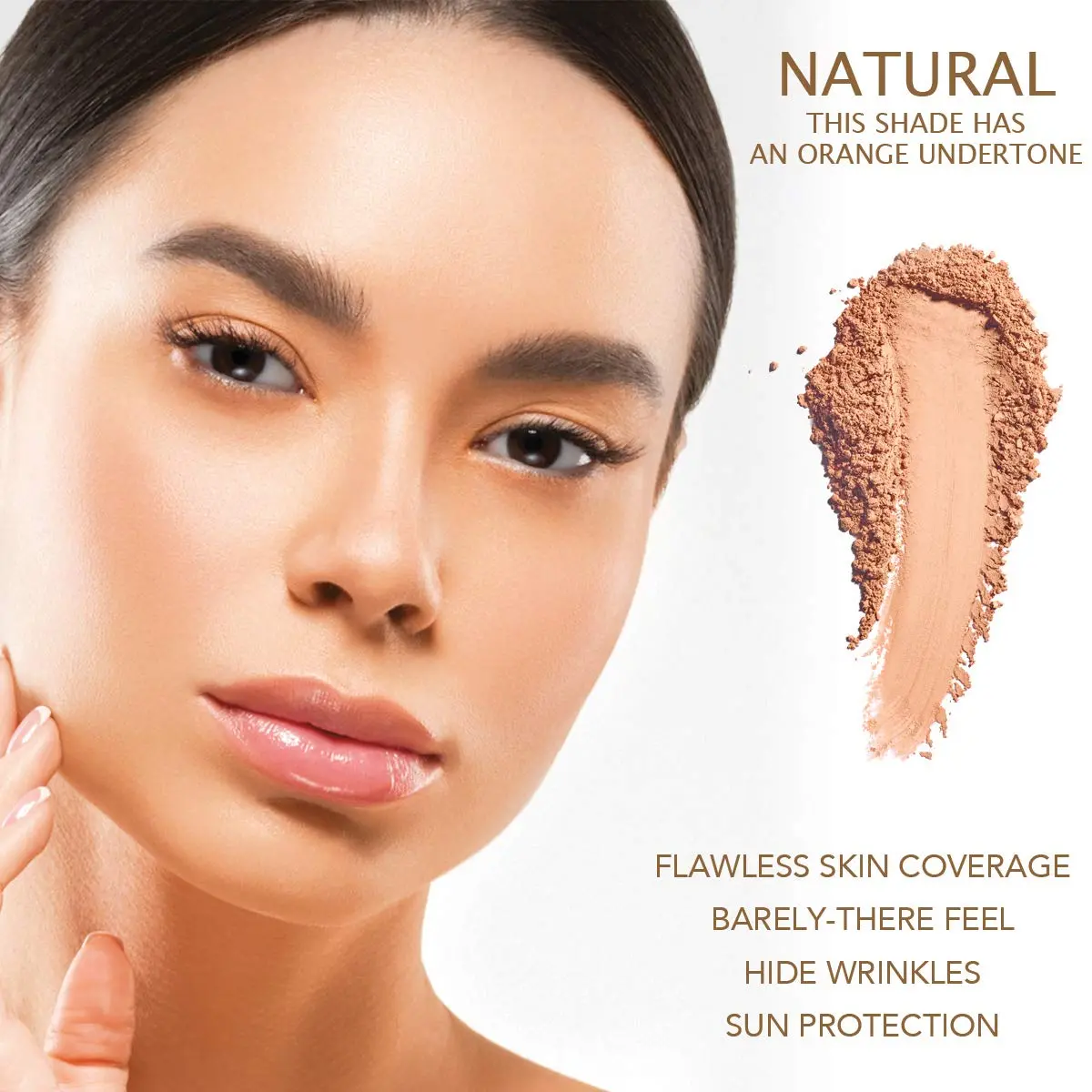 Bellaterra Cosmetics Mineral Powder Foundation Natural 9g | Matte Finish, Long-Lasting, Buildable for Everyday Wear - view 3