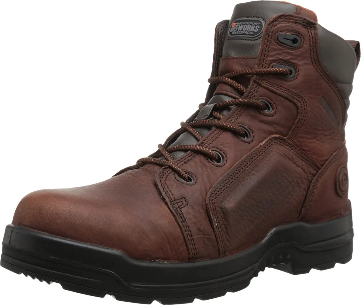 Rockport Work Boots Waterproof Composite Toe 8 Dark Brown | Safety & Durability (70-120 chars) - main product image