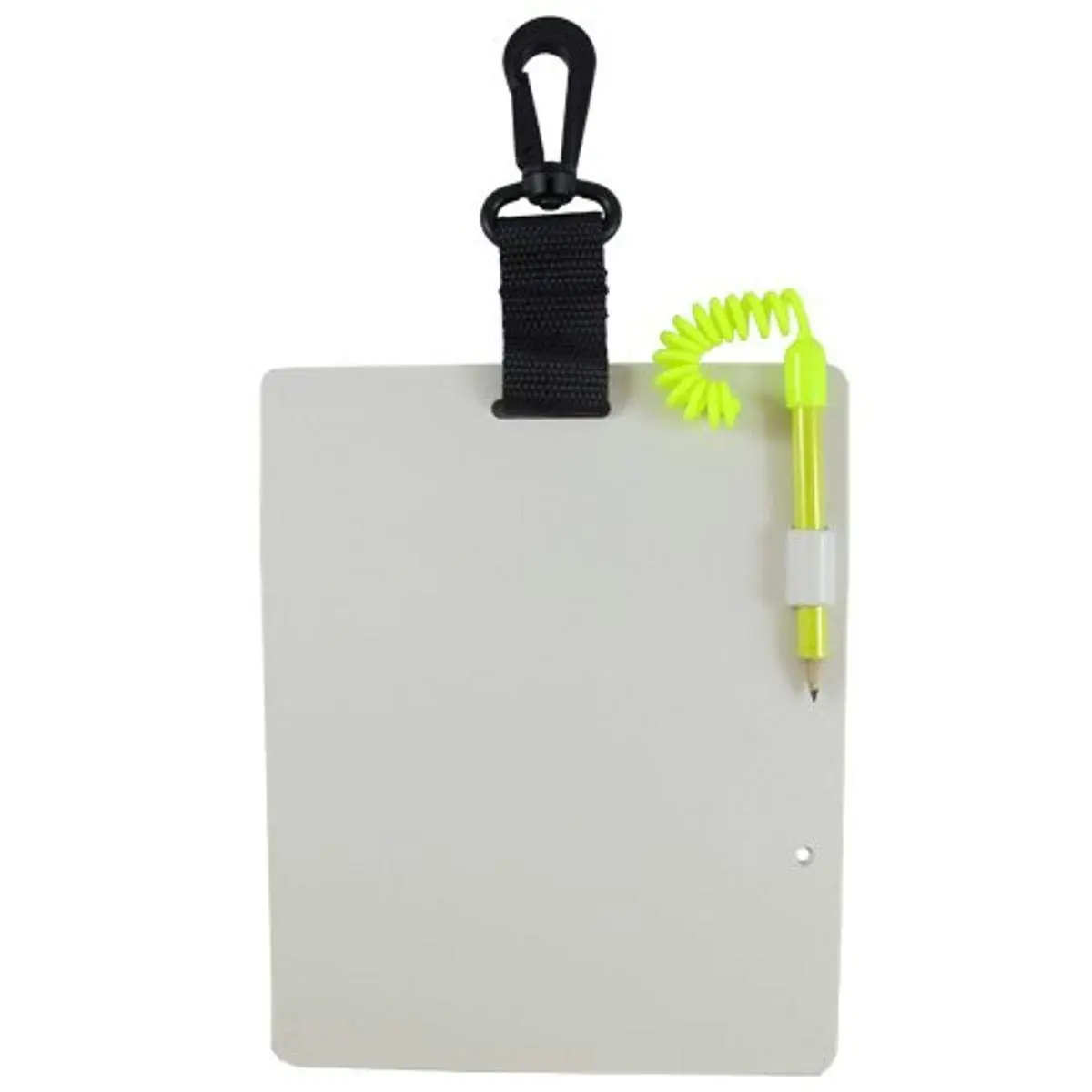 Scuba Choice Diving Writing Slate with Pencil, Large 7-1/4" x 5-7/8" Underwater Notepad, Replaceable Pencil Safety Leash & Clip for Scuba, Snorkeling, Dive Gear, Navigation and Notes | Water Sports Accessory - main product image
