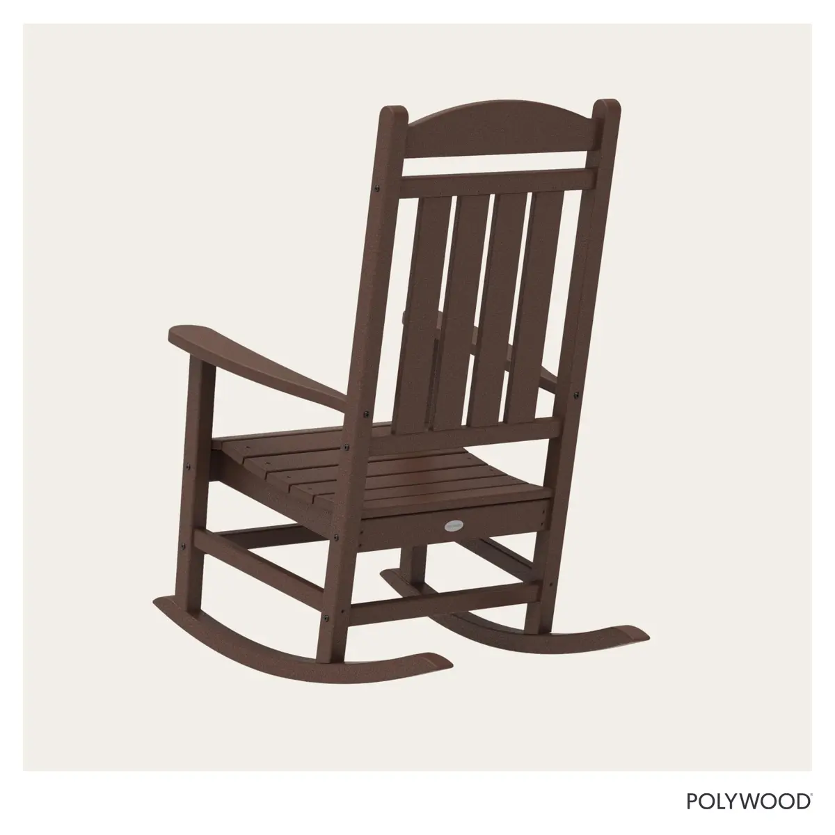 Polywood Presidential Rocking Chair in Mahogany | Durable Outdoor Furniture (70-120 chars) - view 4