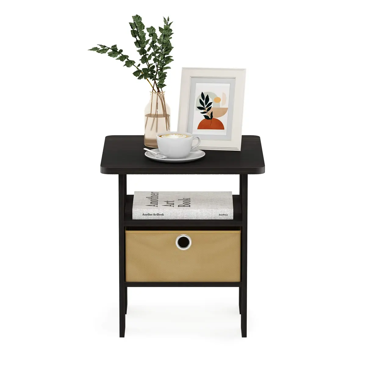 Furinno ANDREY Square Side Table 15.5 in (39.4 cm) | Space Saving, Modern Design, Durable Composite Wood - view 6