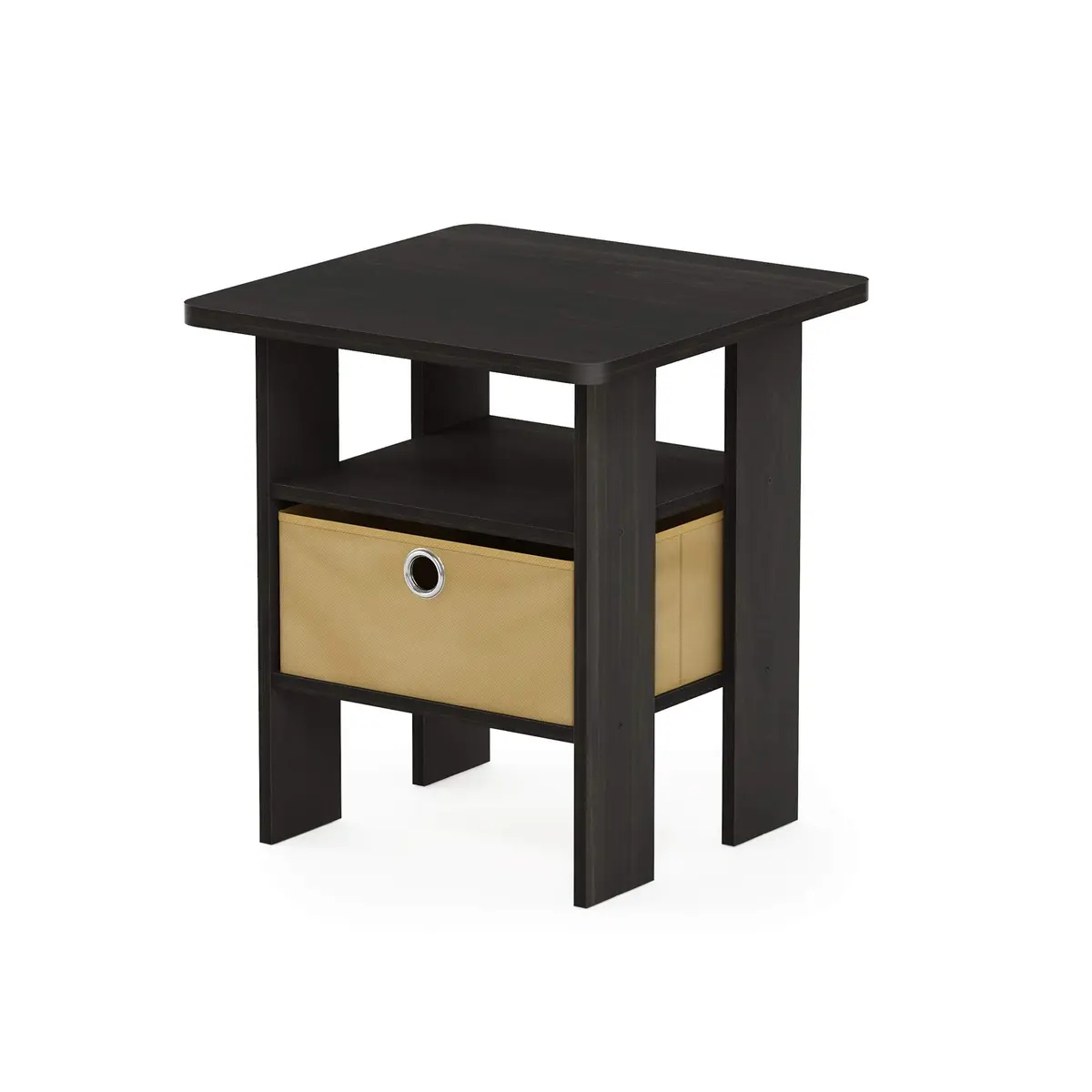 Furinno ANDREY Square Side Table 15.5 in (39.4 cm) | Space Saving, Modern Design, Durable Composite Wood - view 9