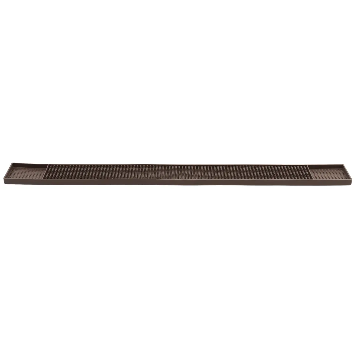Winco 27" Brown Commercial Bar Mat | Anti-Fatigue Rubber Mat for Bars & Kitchens - main product image