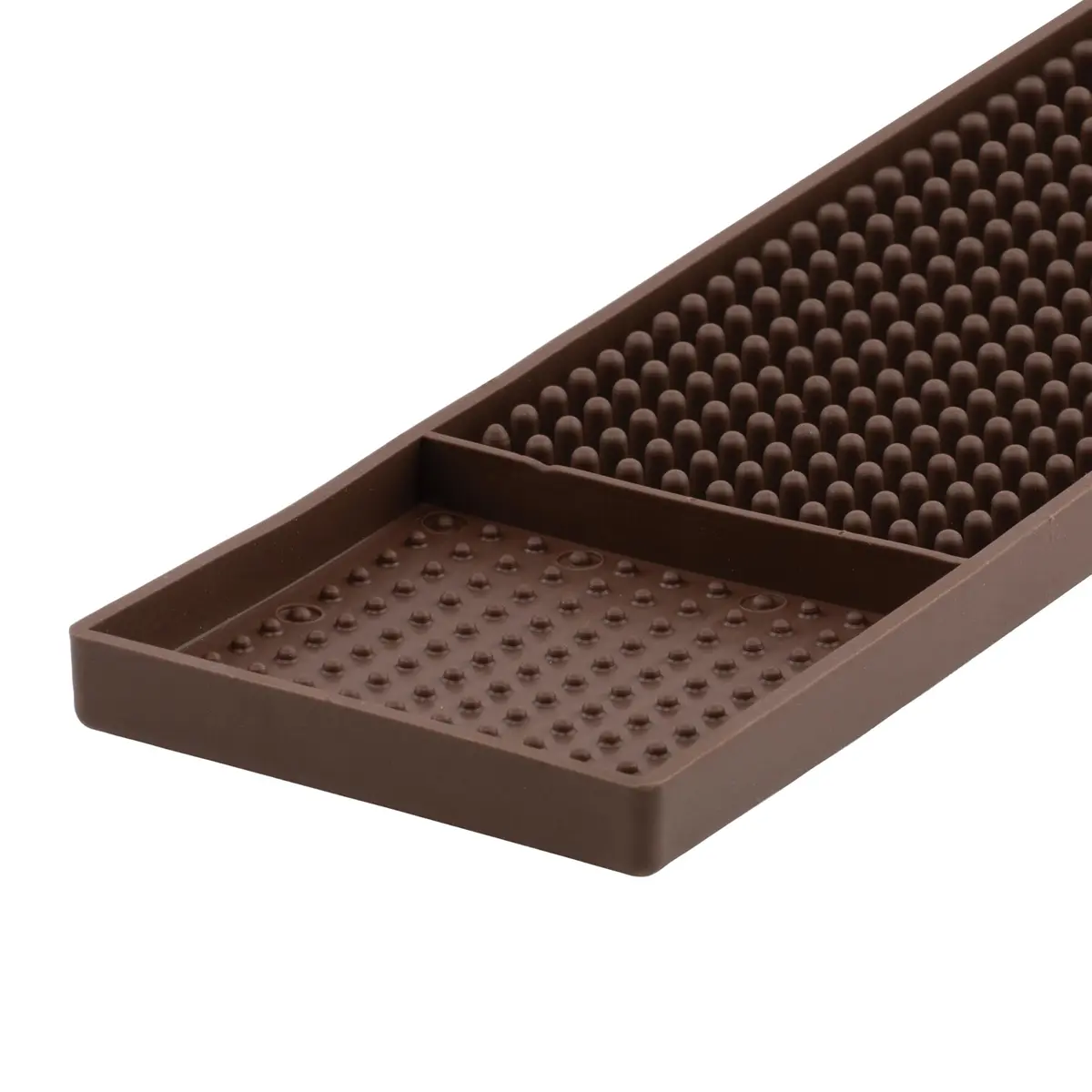 Winco 27" Brown Commercial Bar Mat | Anti-Fatigue Rubber Mat for Bars & Kitchens - view 2