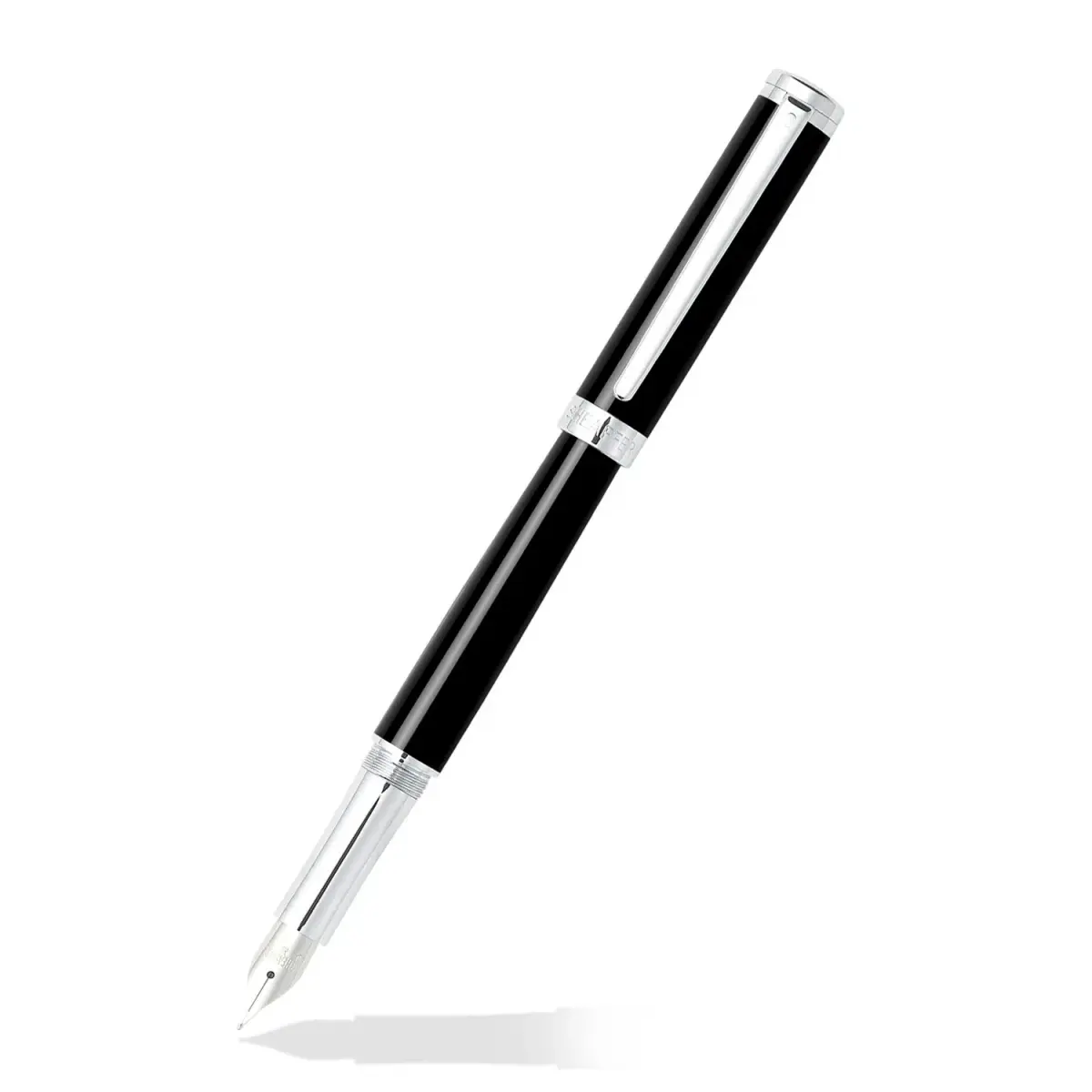 Sheaffer Intensity Onyx Fountain Pen with Chrome-Plated Trim and Medium Nib | Luxury Writing Instrument - main product image