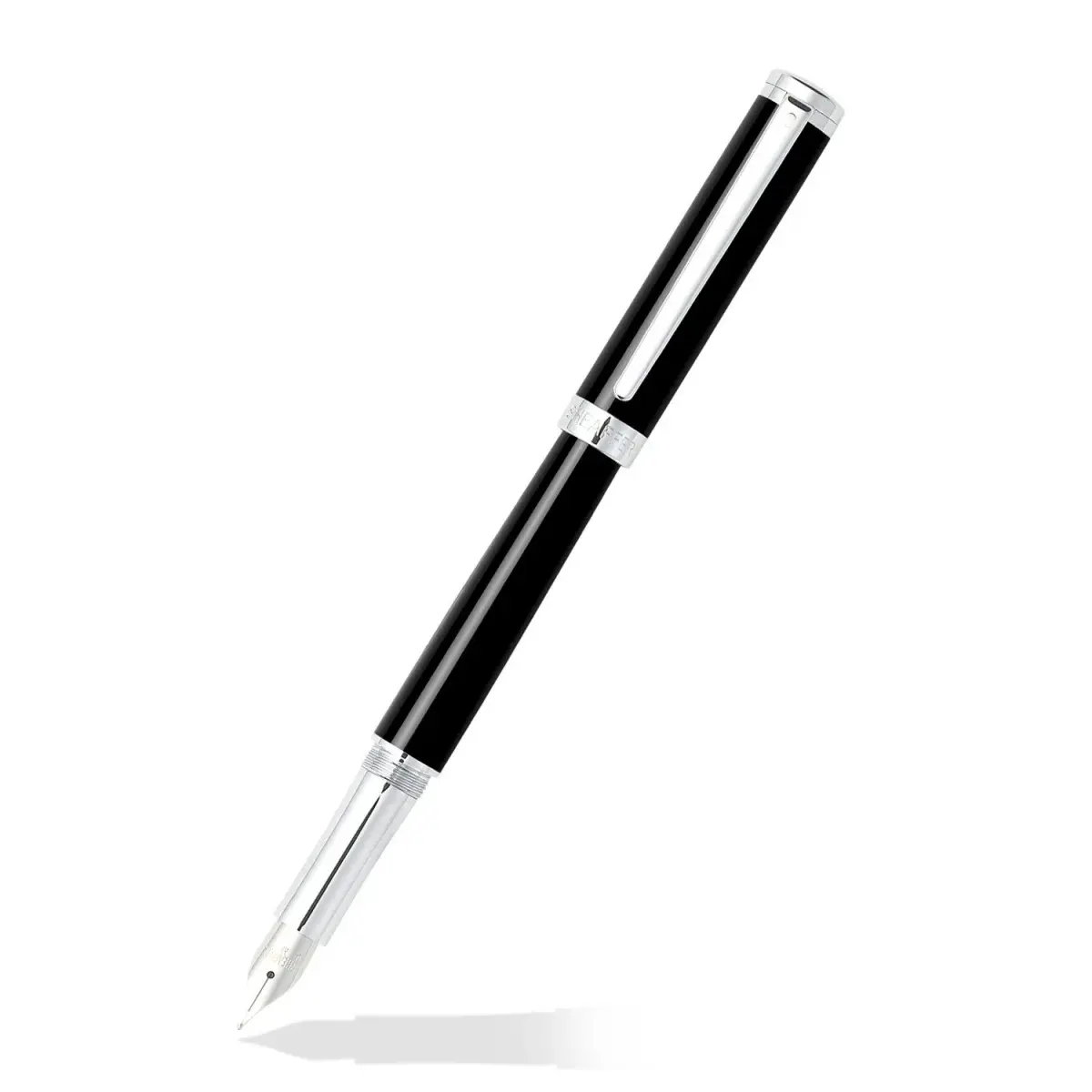 Sheaffer Intensity Onyx Fountain Pen with Chrome-Plated Trim and Medium Nib | Luxury Writing Instrument - view 2