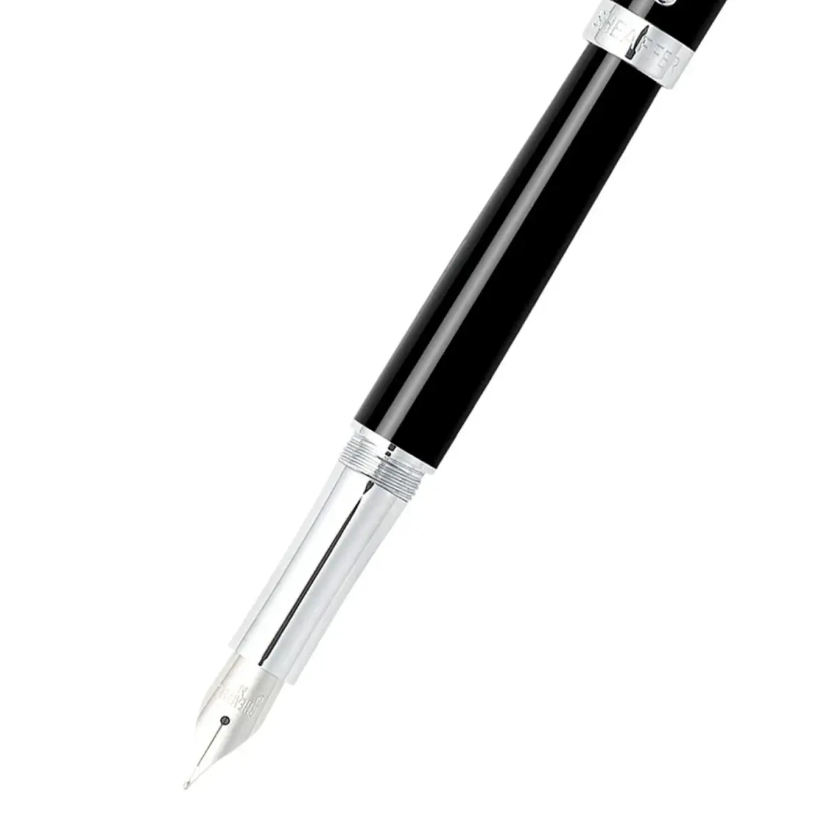 Sheaffer Intensity Onyx Fountain Pen with Chrome-Plated Trim and Medium Nib | Luxury Writing Instrument - view 3