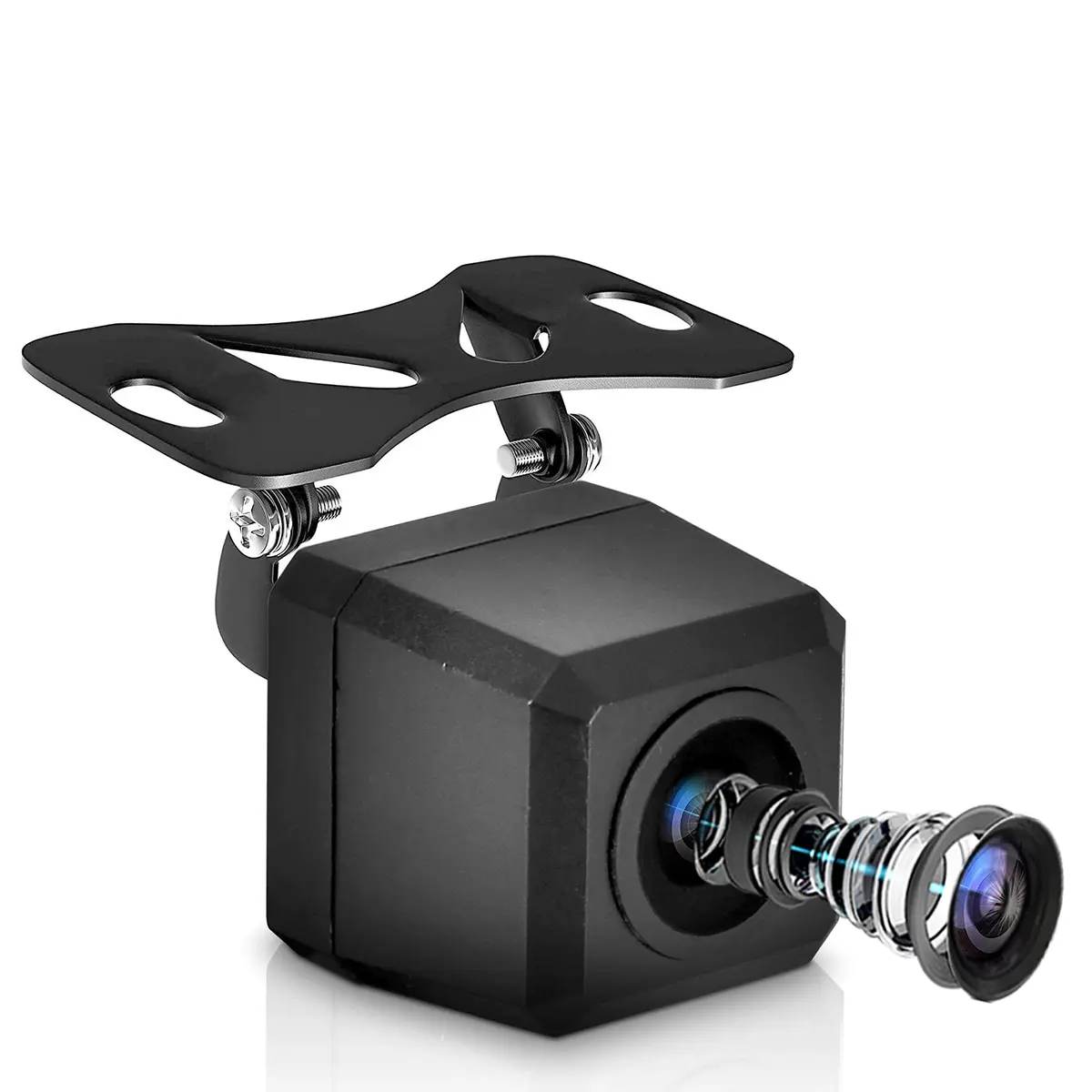Pyle Universal Mount Front Rear Camera - Marine Grade Waterproof w/ Night Vision & Distance Lines 170° FOV - main product image