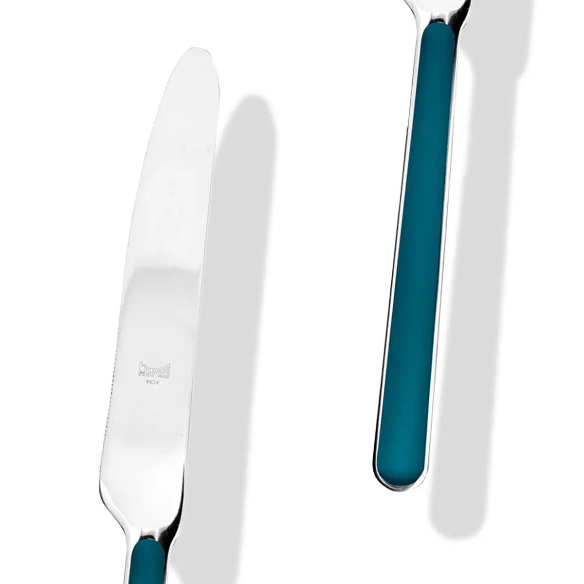 MEPRA Fantasia 5 Piece Flatware Set Blue | Dishwasher Safe Premium Stainless Steel - view 2