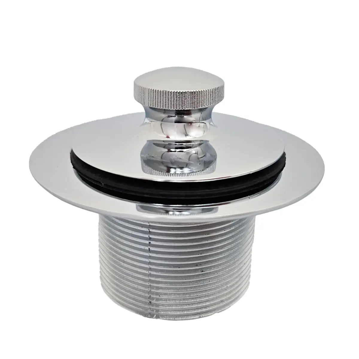 Westbrass Twist & Close Bath Drain Plug 1-1/4" NPSM Fine Thread | Polished Chrome, 18.29 mm (0.72 in) - view 5