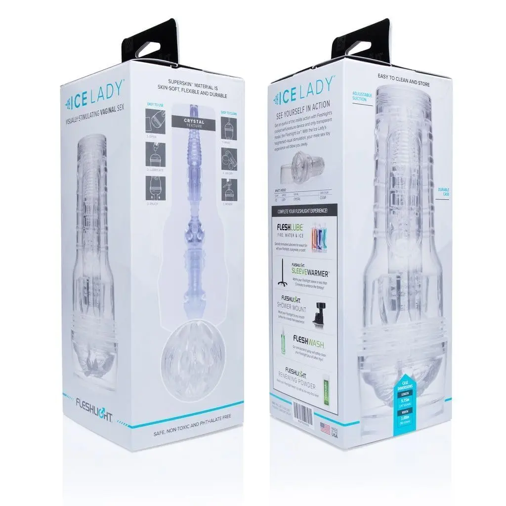 Fleshlight Ice Lady Clear Male Sex Toy | Realistic, Water-Resistant (1 Count) - view 2