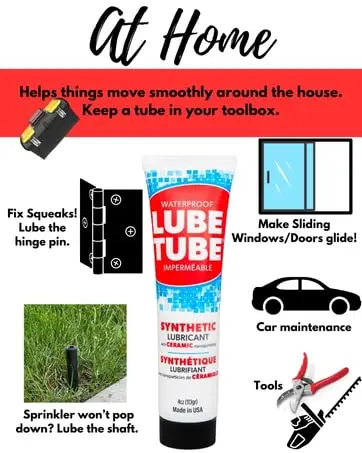 LubeTube 1oz O-Ring Grease | Waterproof Synthetic Pool & RV Sealant (70-120 chars) - view 10