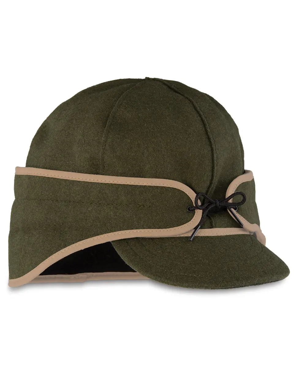 Stormy Kromer The Rancher Cap, Olive, Size 7 3/4 | Wool Insulated Winter Hat for Men - main product image