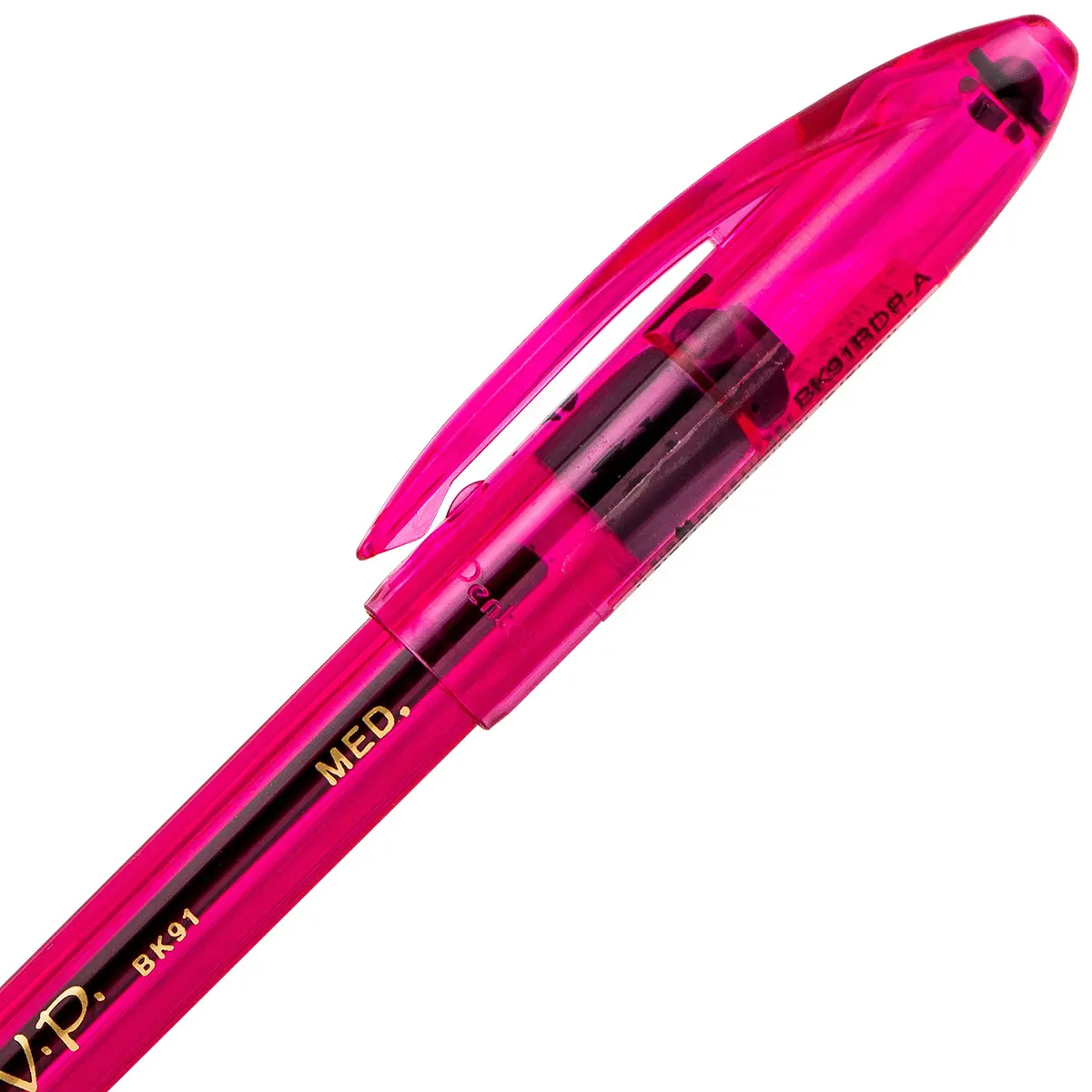 Pentel RSVP Razzle-Dazzle Ballpoint Pen (1.0mm) Medium Line | Pink Barrel, Black Ink, Box of 12 - view 5