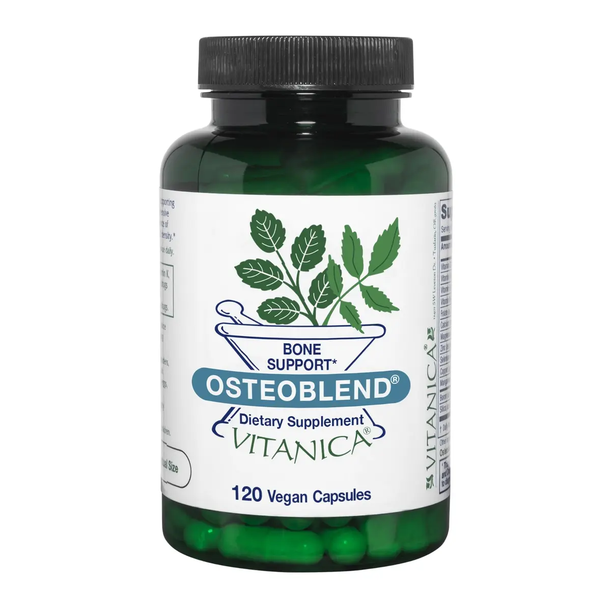 Vitanica OsteoBlend Vegan Bone Support 120 Capsules | Supports Bone Density & Structure - main product image