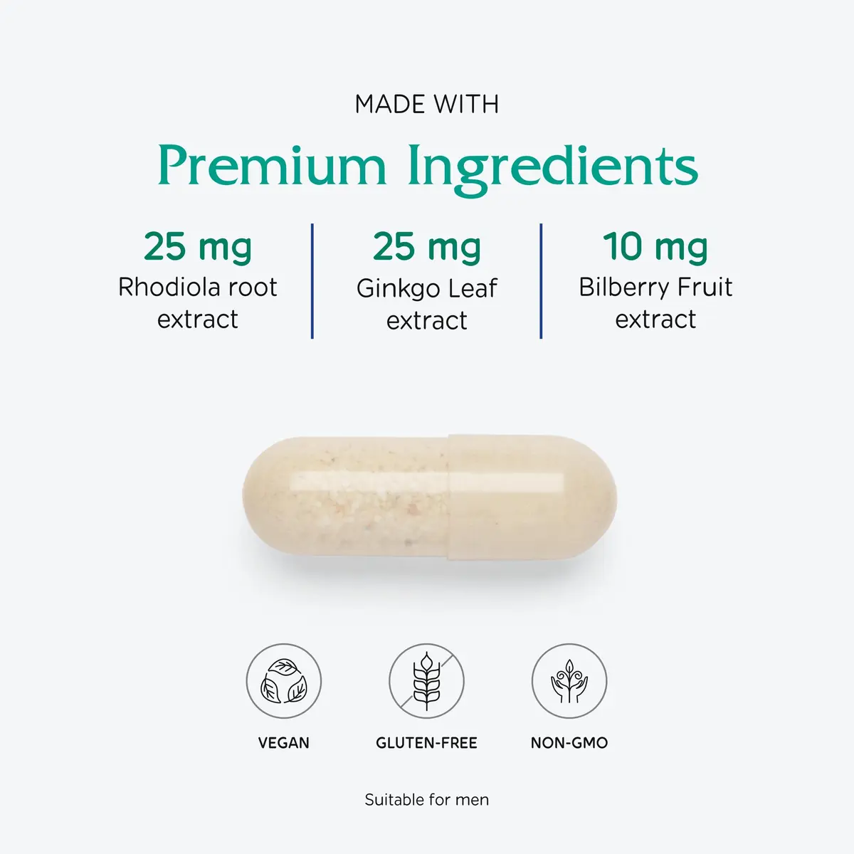 Vitanica Senior Symmetry Multivitamin for 65+ | Vegan, 180 Capsules, Supports Age-Related Nutritional Needs - view 4