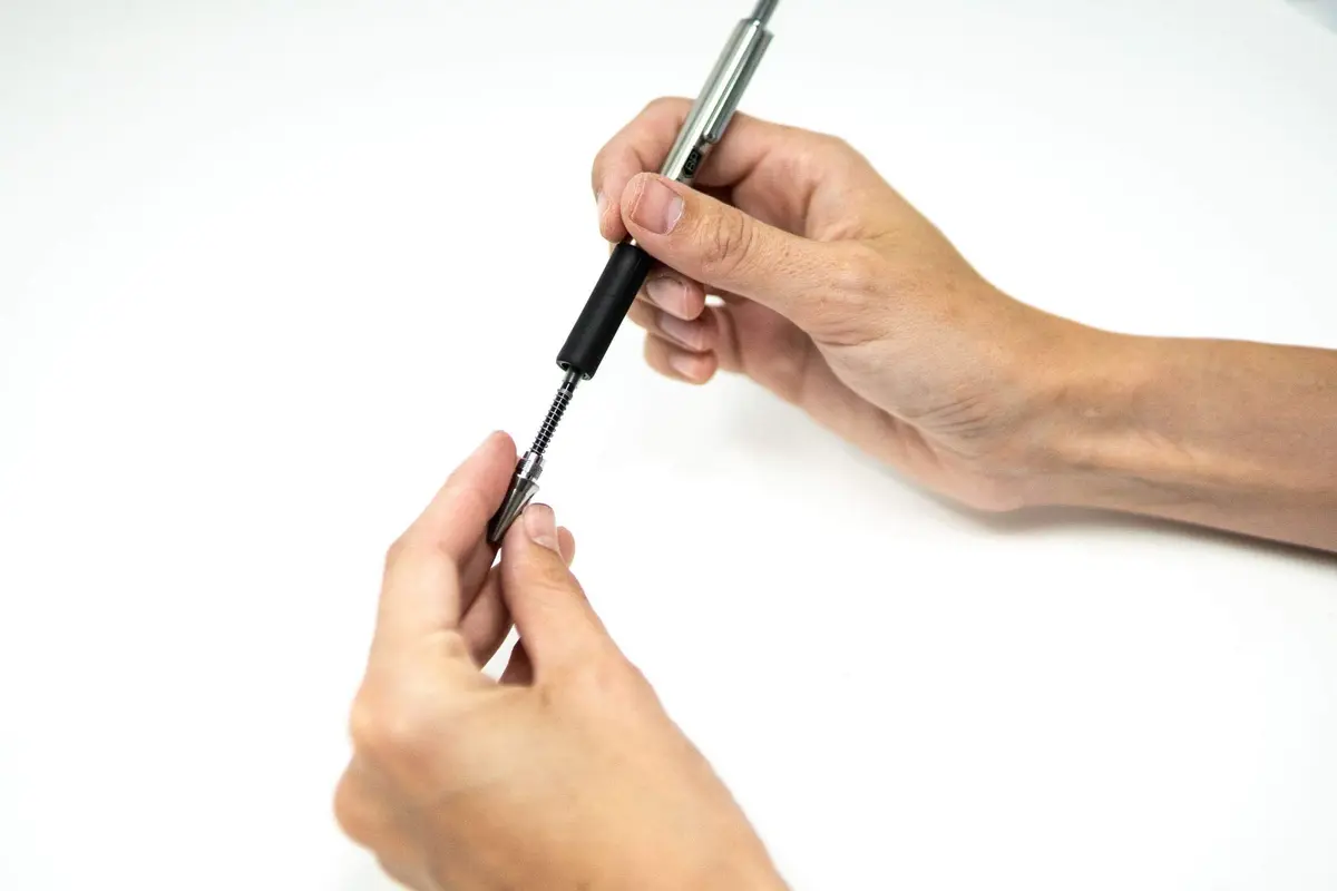 Zebra Pen STEEL F-402 Retractable Ballpoint Pen 0.7mm | Durable Stainless Steel, Precise Fine Point, Refillable, 2-Pack - view 6