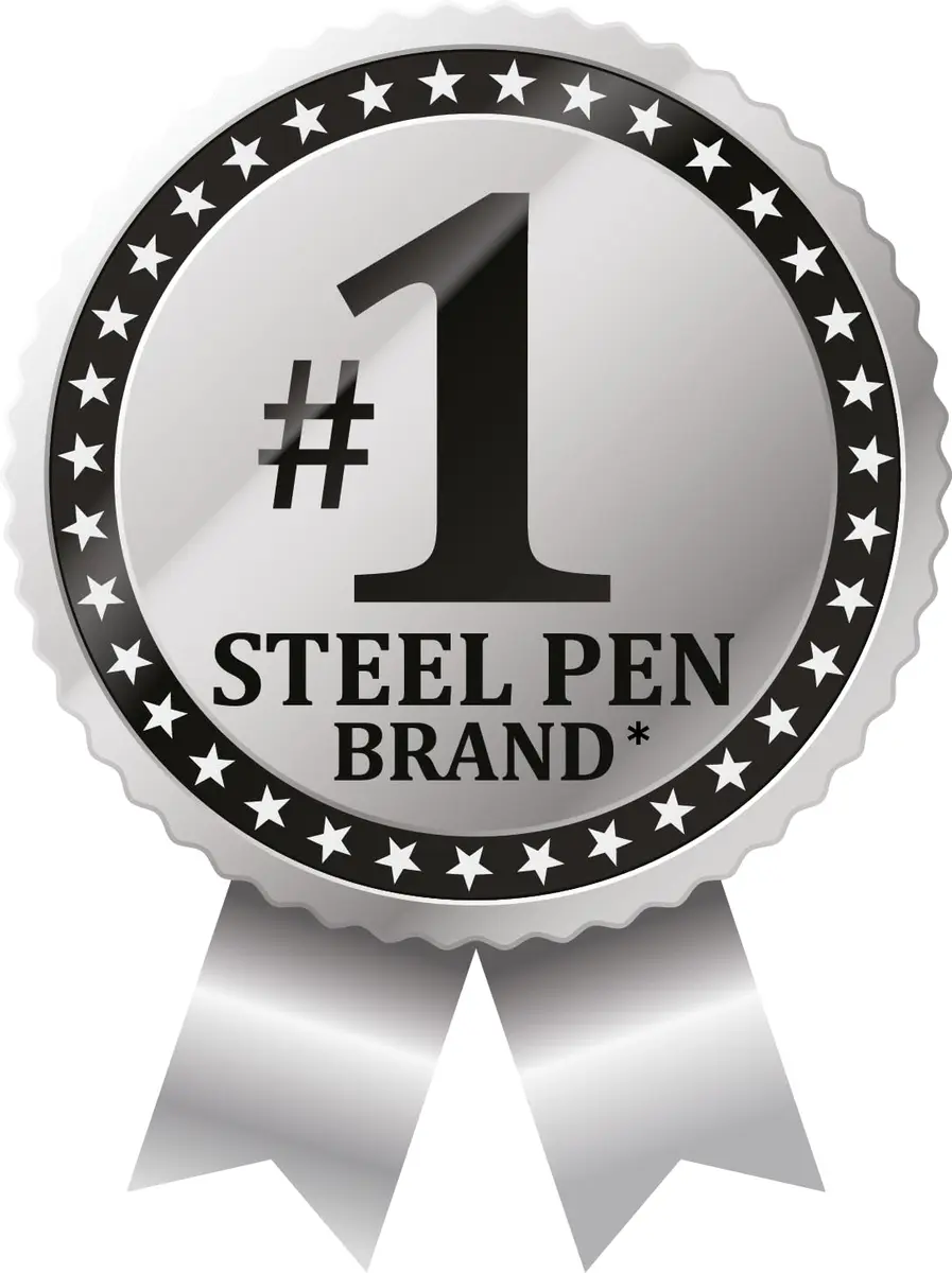 Zebra Pen STEEL F-402 Retractable Ballpoint Pen 0.7mm | Durable Stainless Steel, Precise Fine Point, Refillable, 2-Pack - view 7
