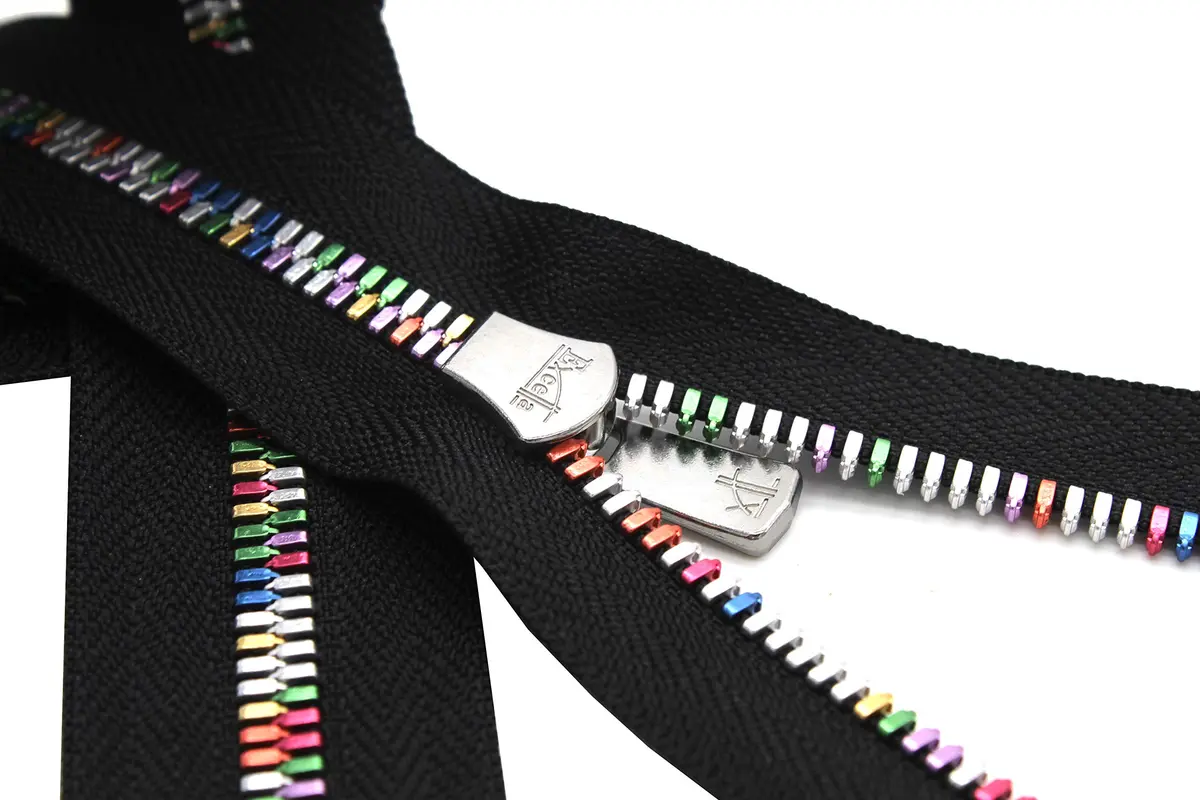 Zipperstop YKK Excella Rainbow Zipper 22" Separating | High-Quality Rainbow Zipper for Apparel & Bags - view 5