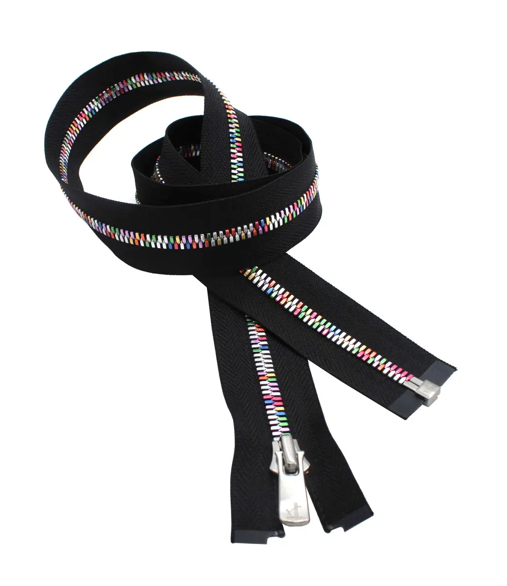 Zipperstop YKK Excella Rainbow Zipper 22" Separating | High-Quality Rainbow Zipper for Apparel & Bags - view 6