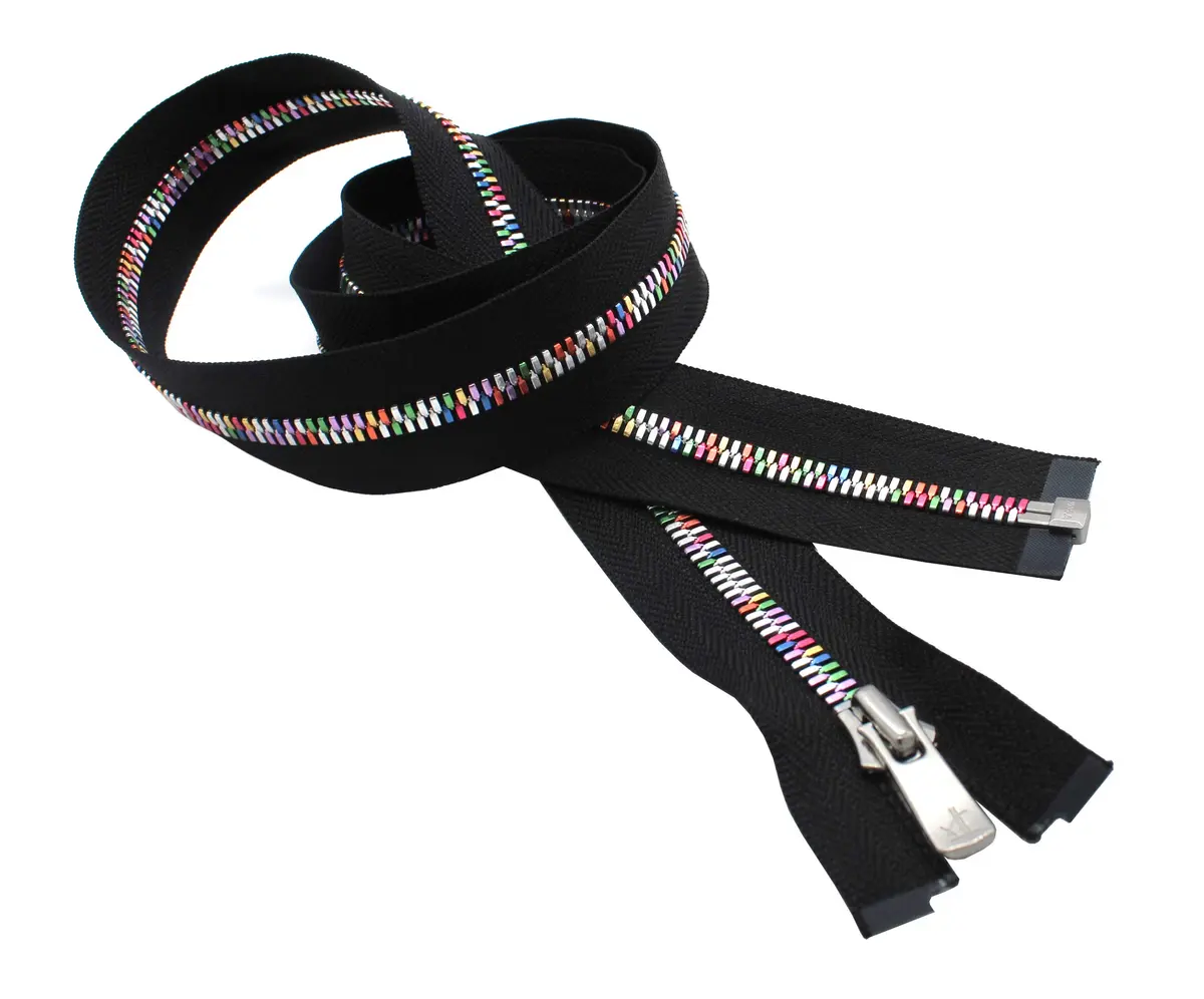 Zipperstop YKK Excella Rainbow Zipper 22" Separating | High-Quality Rainbow Zipper for Apparel & Bags - main product image