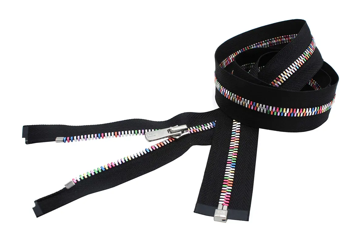 Zipperstop YKK Excella Rainbow Zipper 22" Separating | High-Quality Rainbow Zipper for Apparel & Bags - view 2