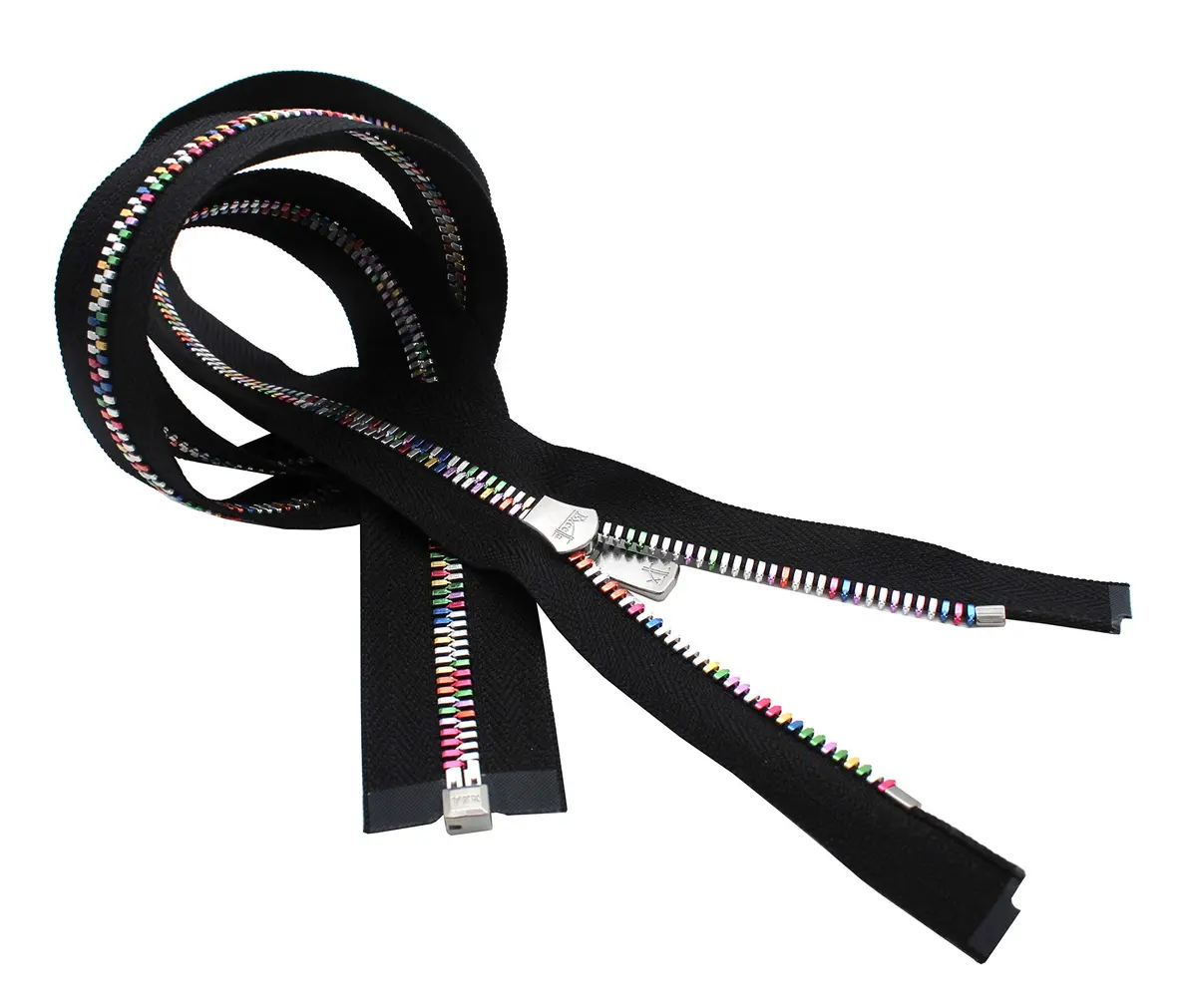 Zipperstop YKK Excella Rainbow Zipper 22" Separating | High-Quality Rainbow Zipper for Apparel & Bags - view 3