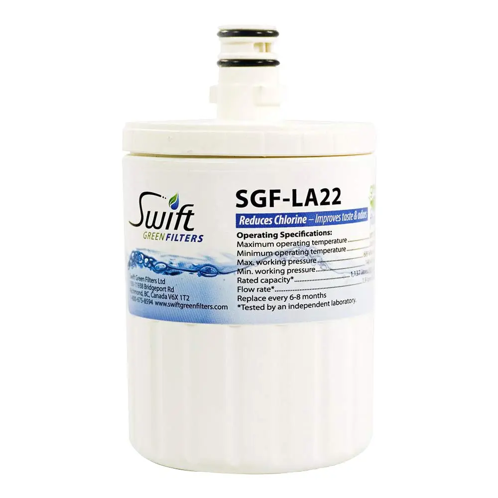 Swift Green Filters SGF-LA22 Compatible Refrigerator Water Filter 3-Pack | NSF Certified, Reduces Chlorine & Sediment, Made in USA - view 2