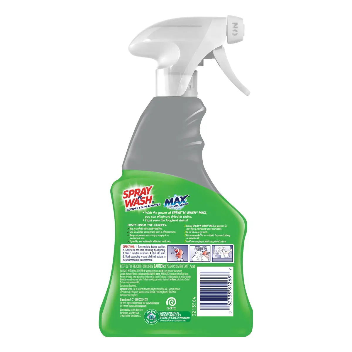 Spray 'n Wash Max Laundry Stain Remover Spray 473ml (16 Fl Oz) | Tough Stains, 1st Time Removal - view 2