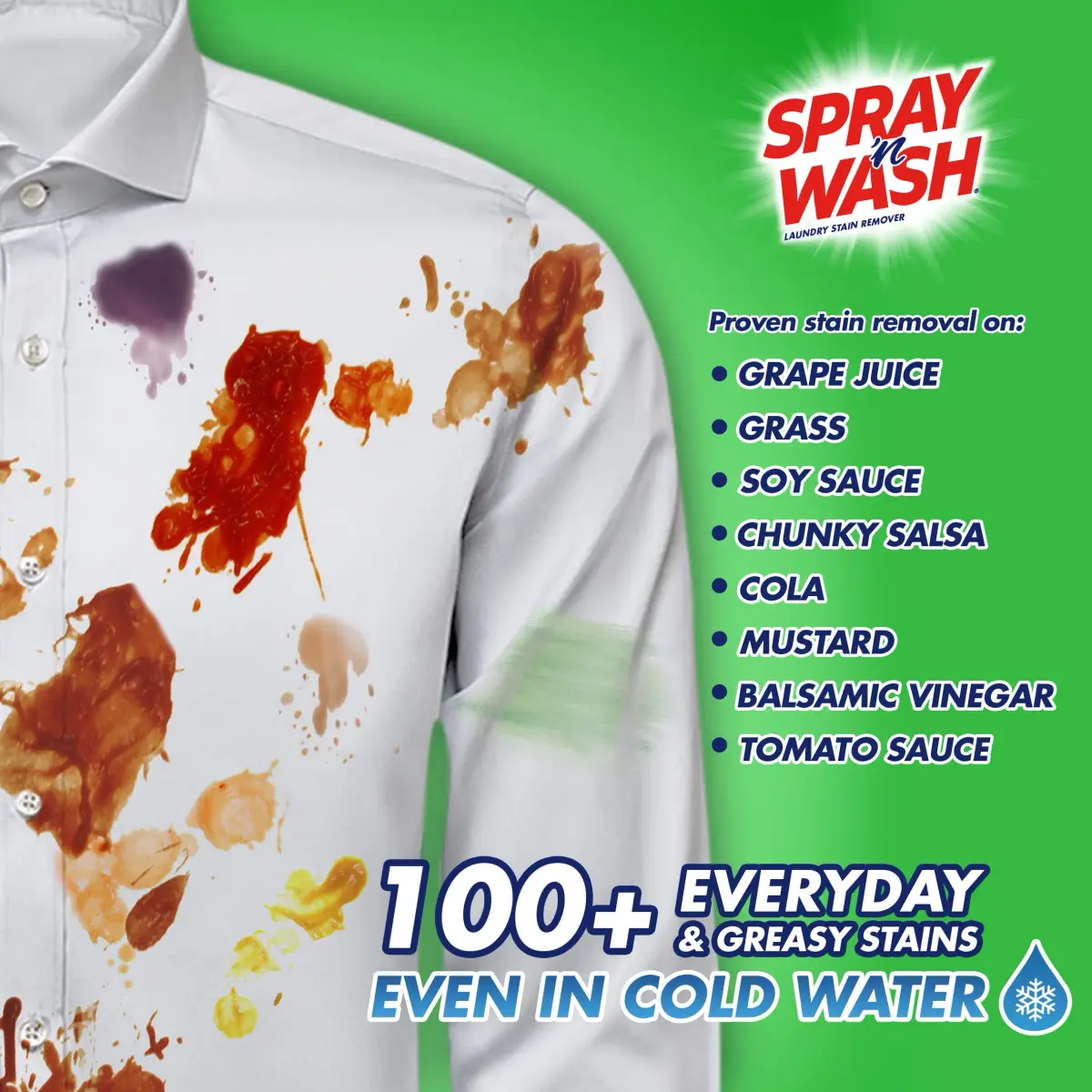Spray 'n Wash Max Laundry Stain Remover Spray 473ml (16 Fl Oz) | Tough Stains, 1st Time Removal - view 3
