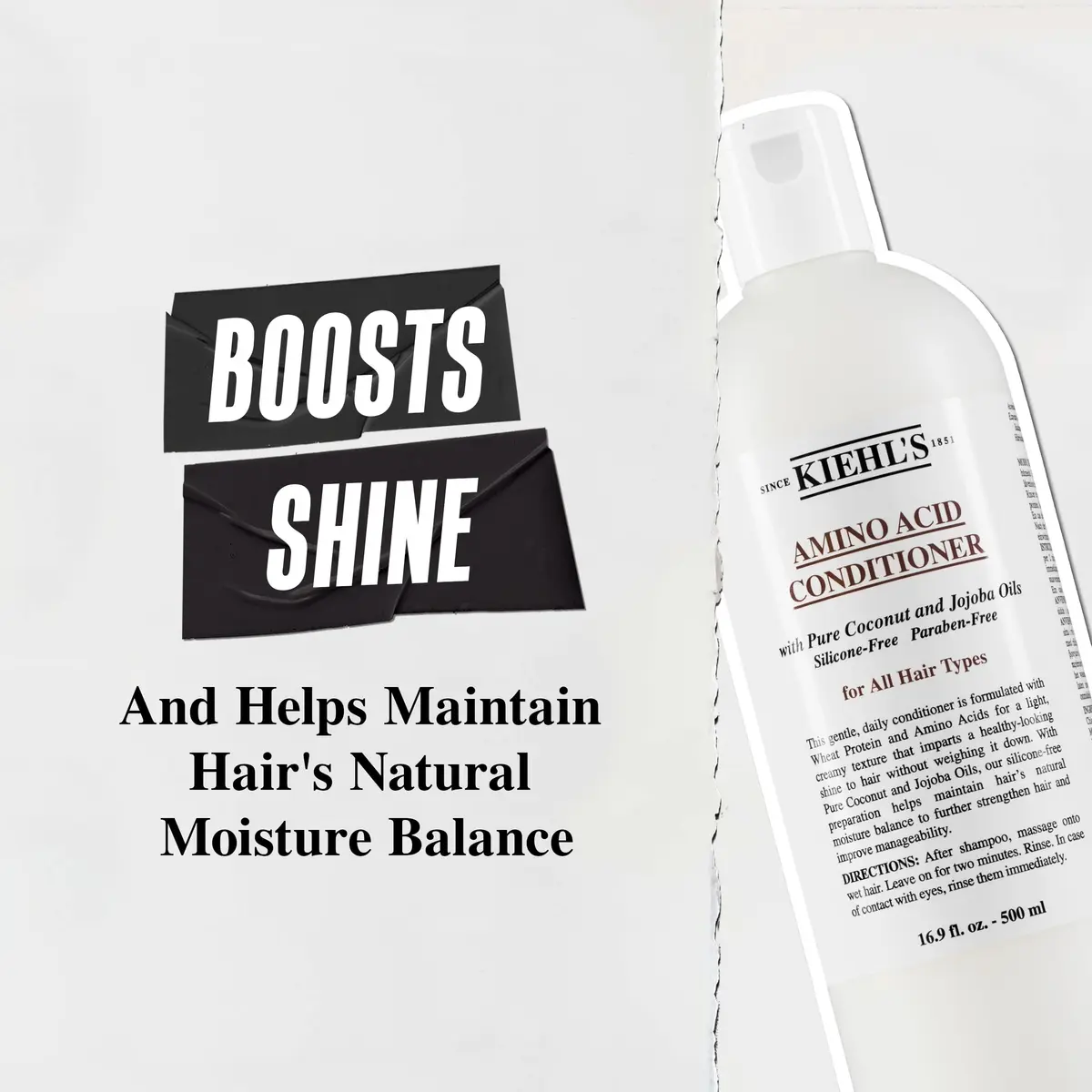Kiehl's Amino Acid Conditioner 16.9 fl oz | Hydrates & Adds Shine for All Hair Types - view 4