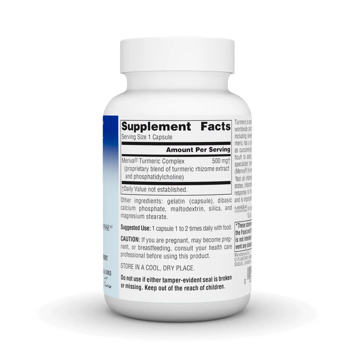 Planetary Herbals Turmeric Gold 500mg | Supports Healthy Inflammation Response, 60 Capsules - view 3