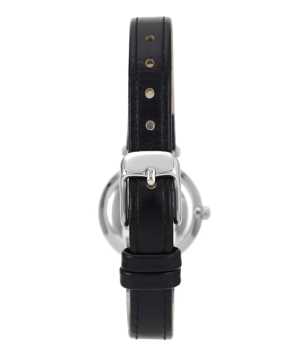 Anne Klein Women's 26mm Black Dial Leather Strap Quartz Watch | Classic Dress Style - view 2