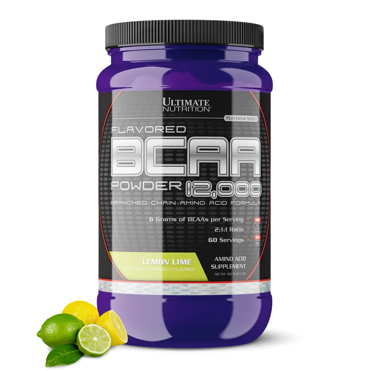 Ultimate Nutrition BCAA Powder 12000 Lemon Lime | 6g Amino Acids for Muscle Recovery & Endurance - main product image