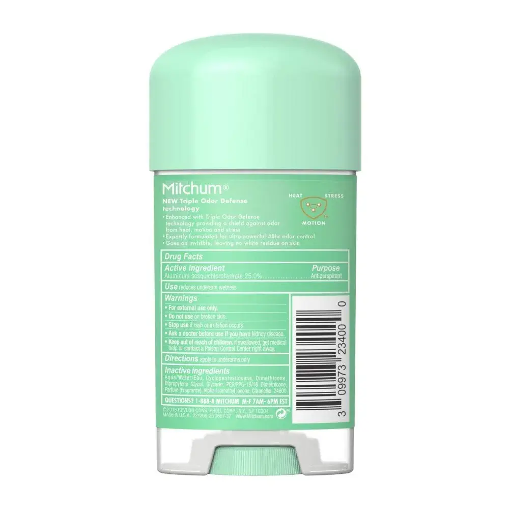Mitchum Women's Clear Gel Antiperspirant Deodorant Shower Fresh 134ml (4.5 oz) | Triple Odor Defense - view 3