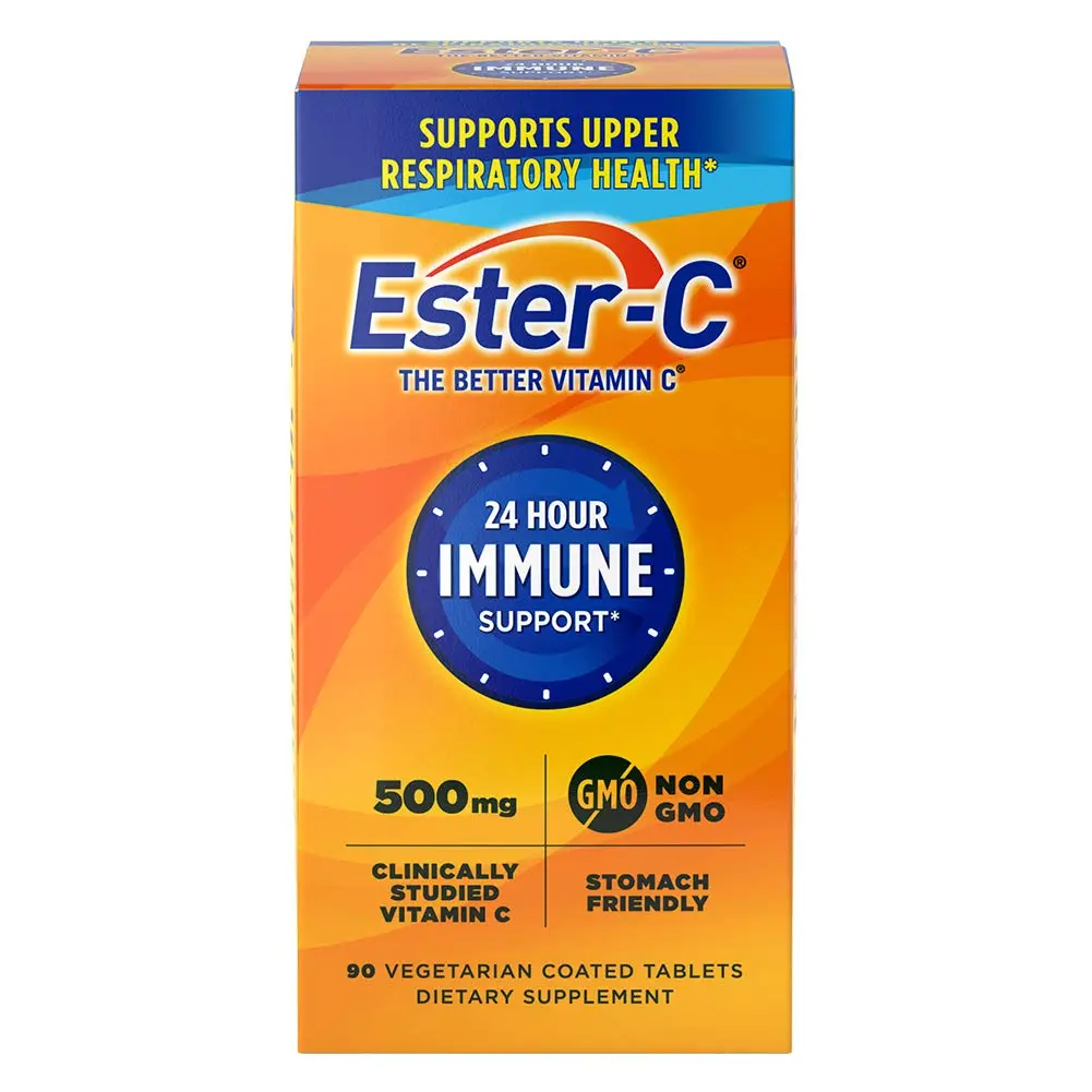 Ester-C 500 mg, 24 Hour Vitamin C Tablets for Immune Support, 90ct | Supports immune health all day - main product image