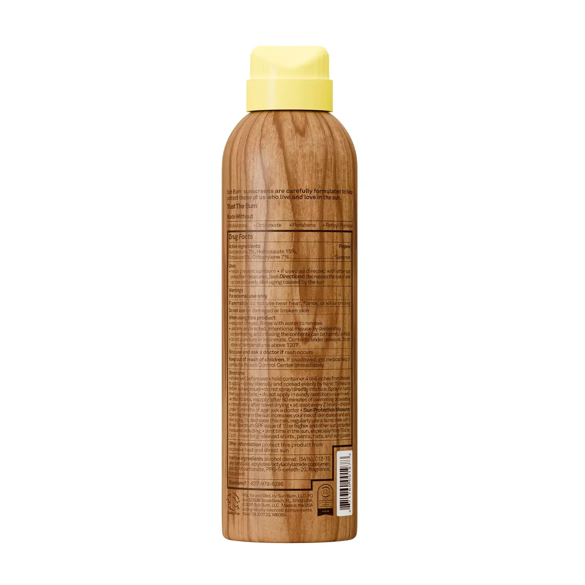 Sun Bum Original SPF 50 Broad Spectrum Sunscreen Body Spray 177ml (6 oz) | Reef-Friendly UVA/UVB Protection - view 5